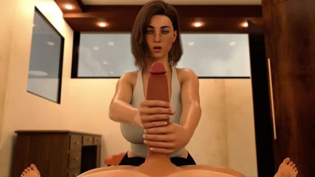 Between Salvation Abyss Sexy Auntie Gave Naught Handjob