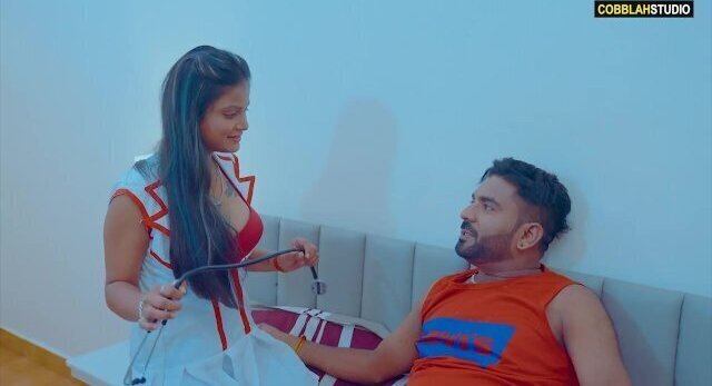 A super hot sexy nurse seduces her patient during his treatment