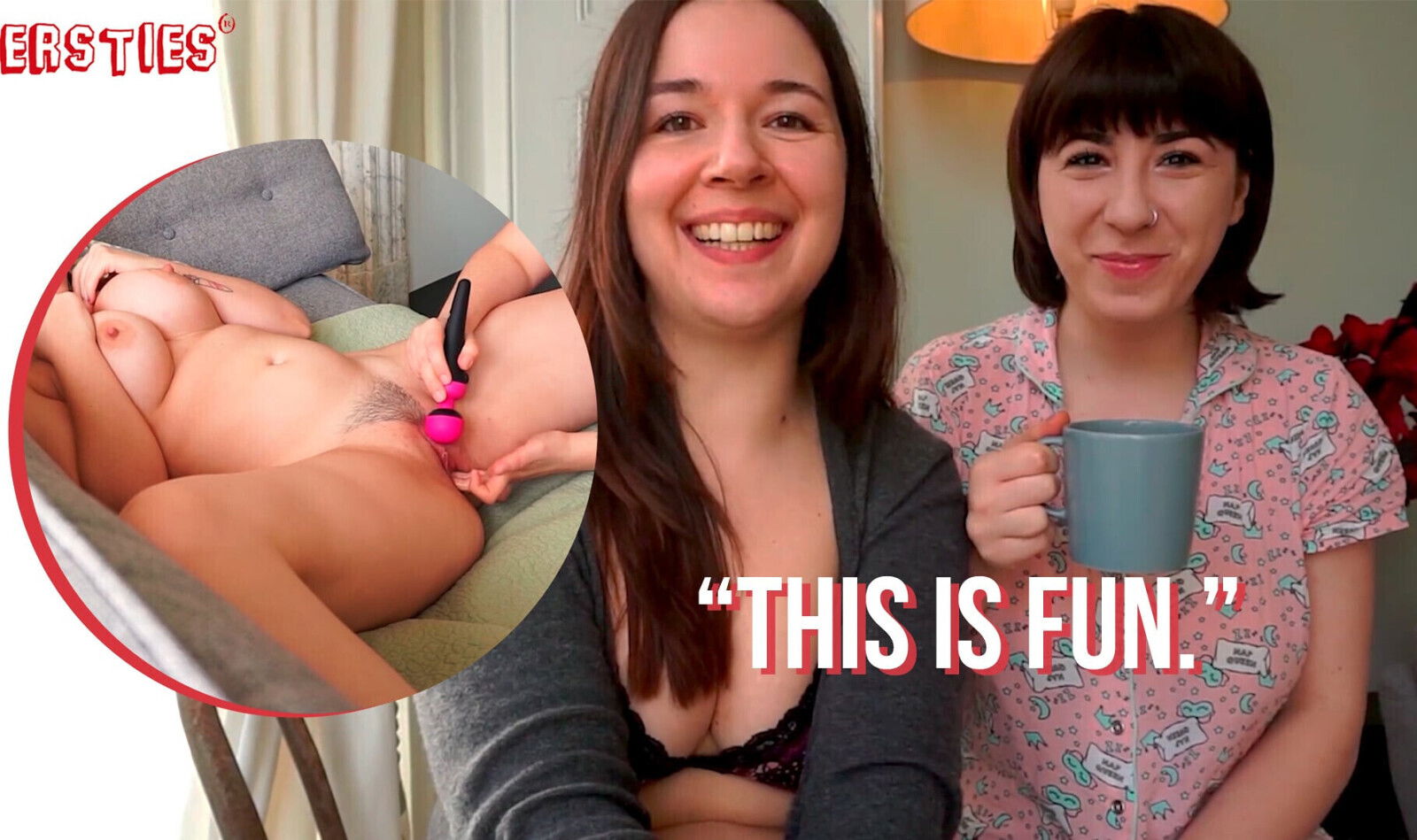 Ersties Brunette Leah Makes Kriss Moan With Pleasure