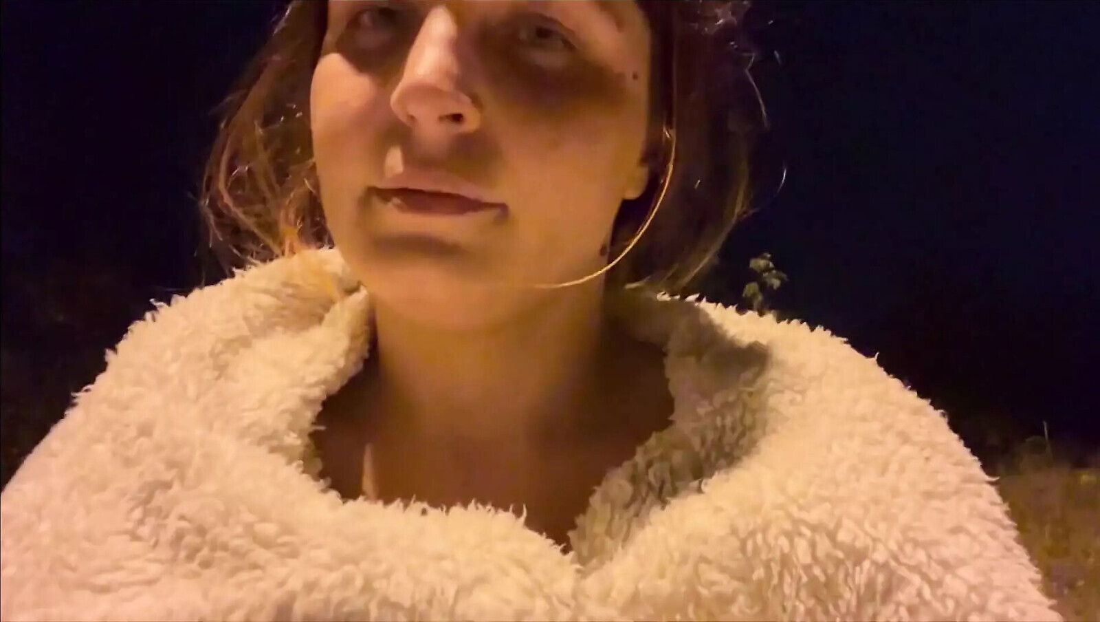 Outdoor BDSM with Clothespins Passing