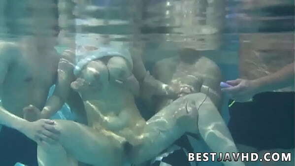 Suzuna Komiya, nastiest Asian woman, gives fellatio pool greatest Japanese group fuck-a-thon scene.