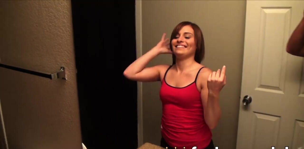 18-year-old hotty Brynn takes tight, puny orbs uncensored POV!