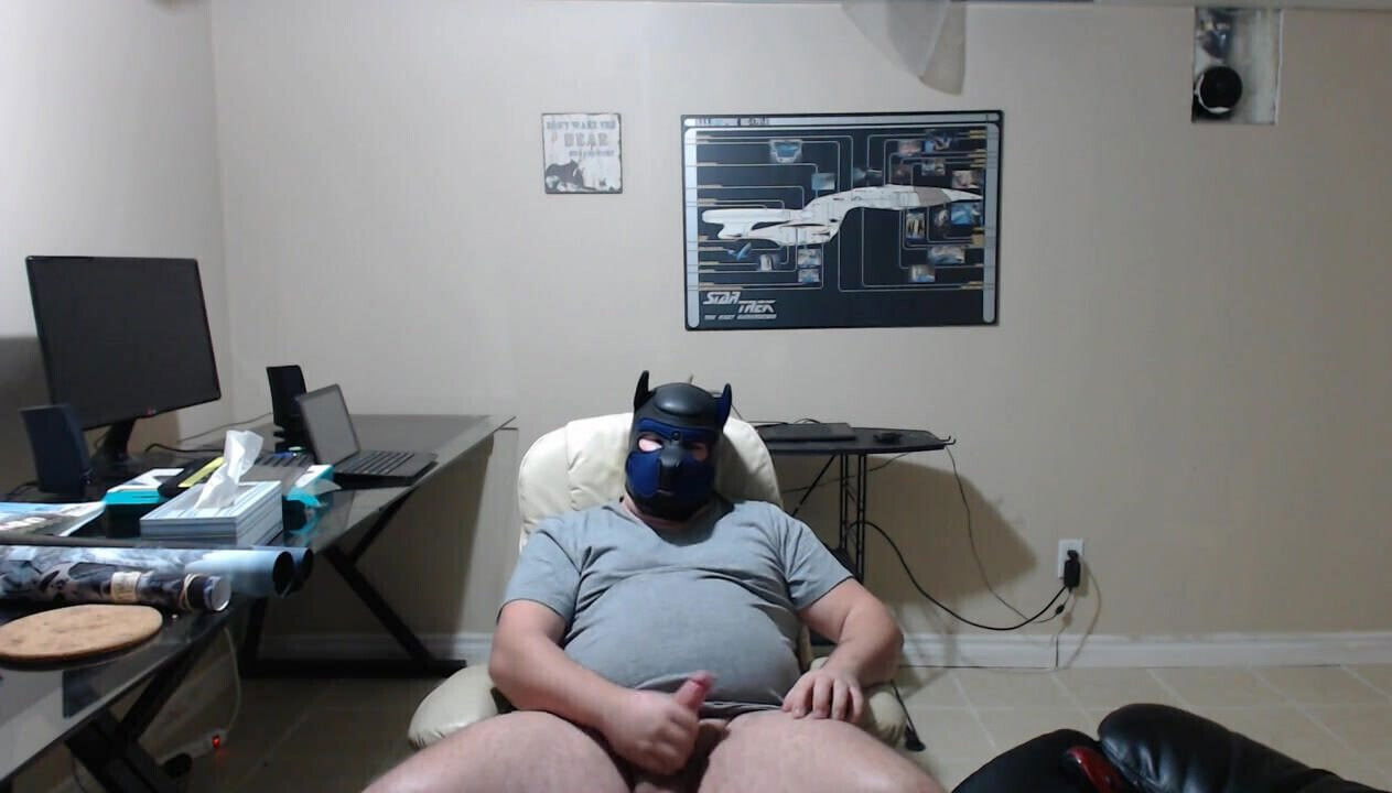 pup jerking off