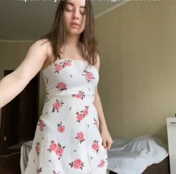 Cutie Takes Dress Shows Young Body
