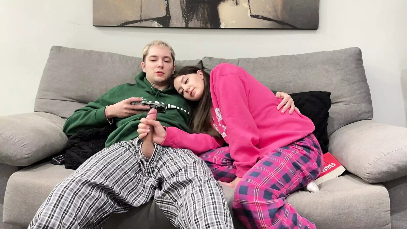 Handjob Compilation Little Step Sister Jerking Step Brother Dick Cumshot