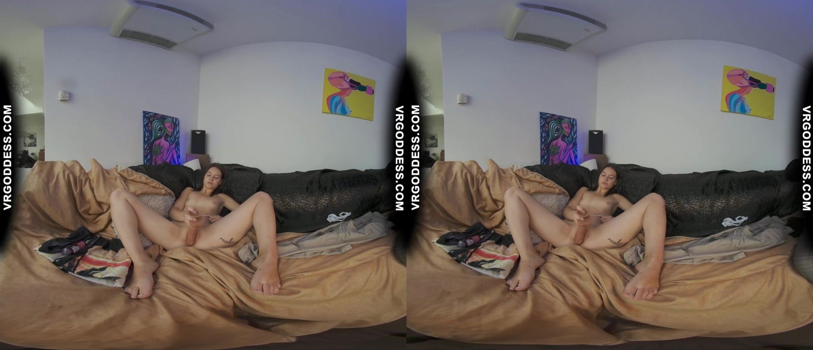 Shy Spinner Teen Matty Jilling Herself Off With A Realistic Plastic Cock