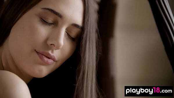 Middle Eastern brunette beauty Katrine Pirs taking sexy lingerie