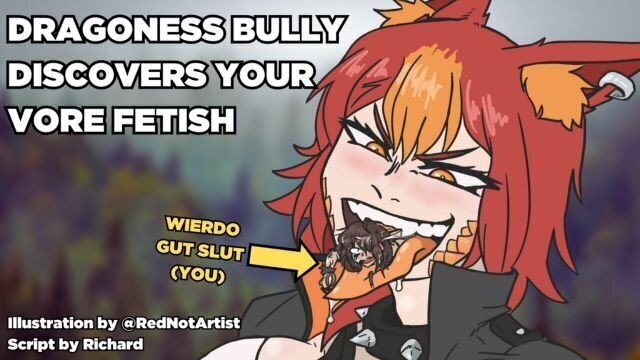 Dragoness Bully Discovers Your Vore Fetish! (And Humiliates Into Food!) [F4A] [Vore] [Giantess]