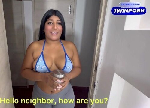 I asked my neighbor for sugar and he ended up fucking me hard until he filled my pussy with cum