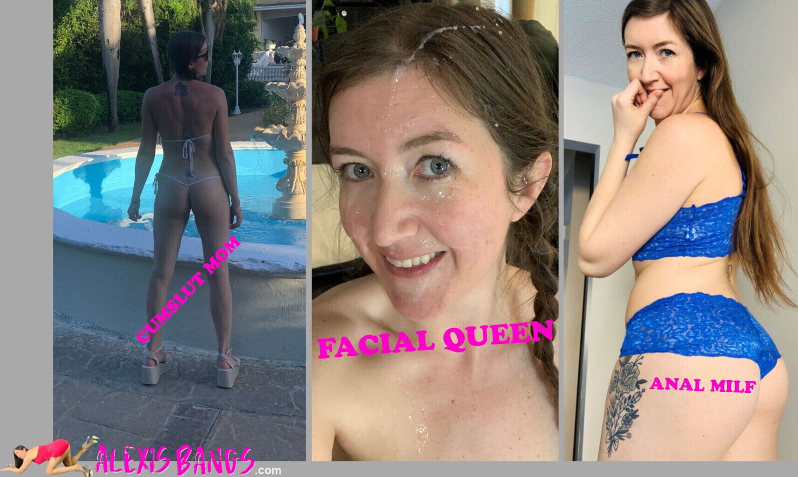 MILF AlexisBangs getting fucked taking load slut face