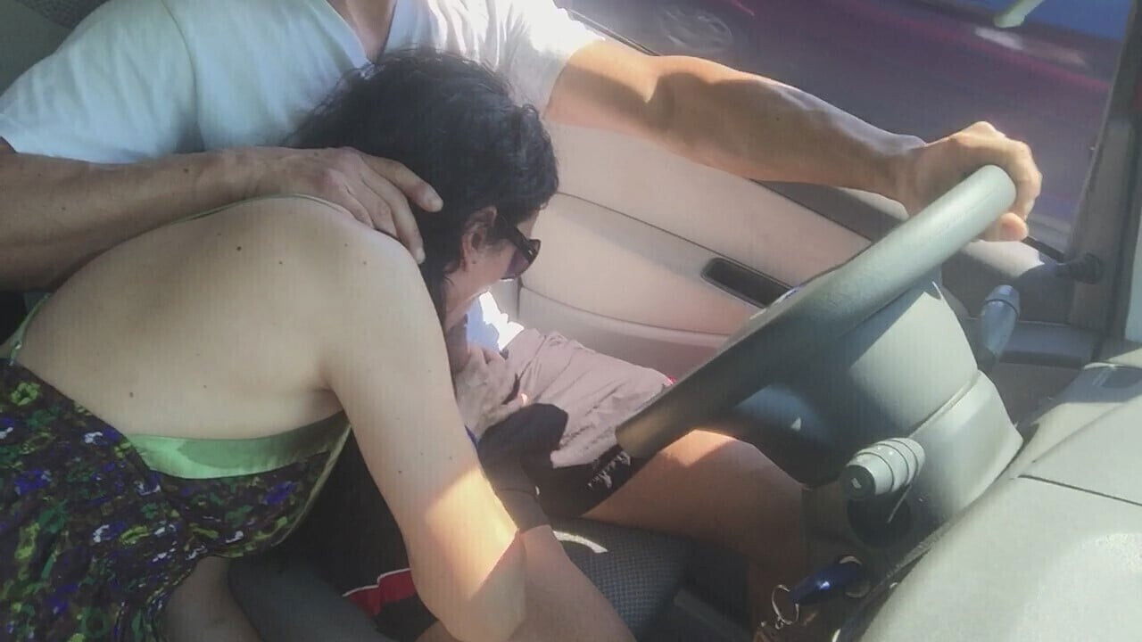 Amazing public blowjob car, wife flashing beach cumshot mouth front people
