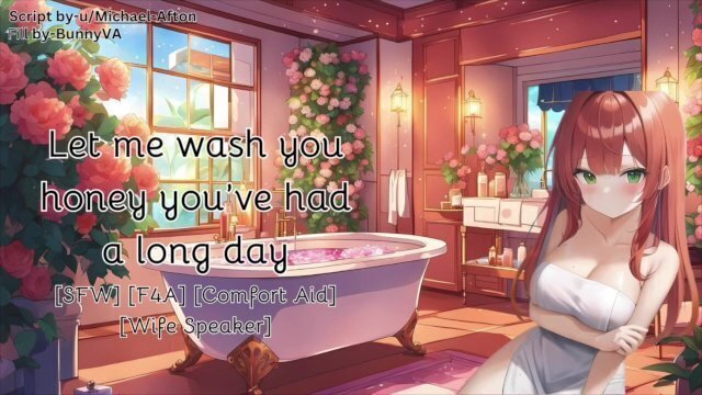 Caring Wife Takes Care Of You In The Bath ASMR Girlfriend Roleplay Comfort Aid