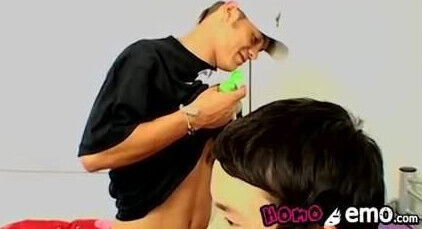 Cute skinny twink with tattoos gets pounded hard