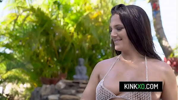 teen Alice Visby dressed cute diamond bikini getting banged pool