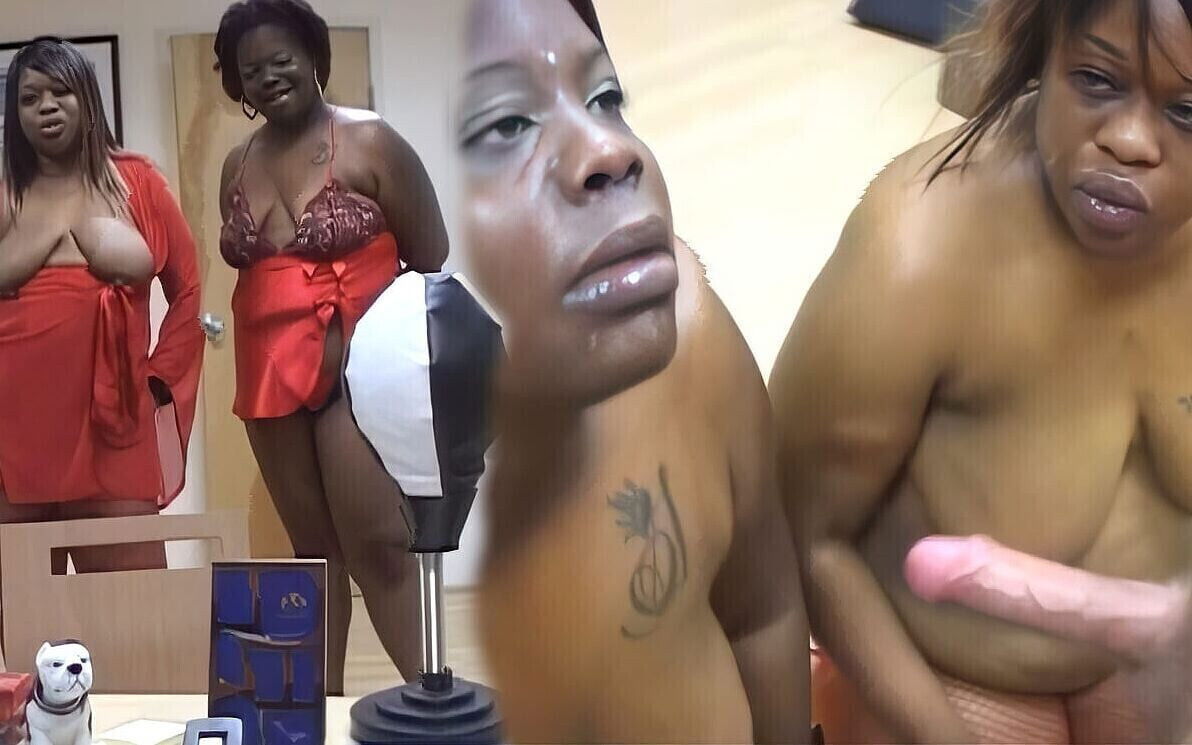 Saggy Boobed Black Sharing White