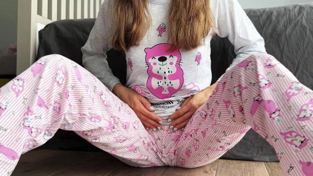 squirt orgasm horny schoolgirl pajama 18yo fingering pussy