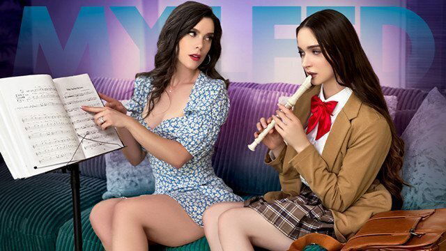 Horny Lesbian Music Teacher Gives FIRST Girl Girl Experience