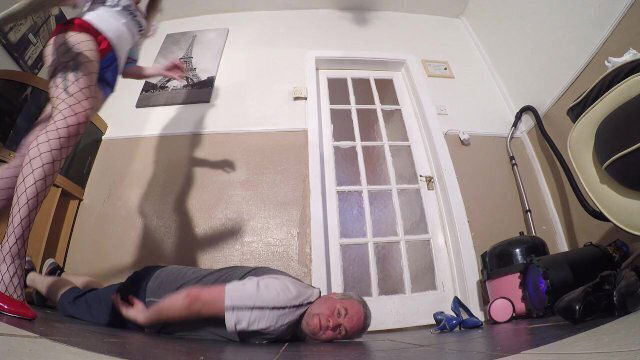 Harley Quinn Head Trample Dance Heels Floor