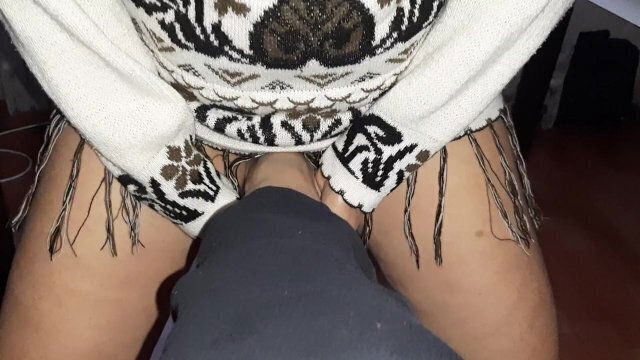Every morning before going work foot fetishist girlfriend rubs against foot IkaSmokS