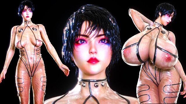 [3D]MAGIC PLASTIC SUIT TRANSFORMS GIRL INTO PERFECT BREEDING SLAVE [MASSIVE TITS]