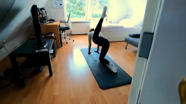 College Girl fingers herself then enjoys hard fuck