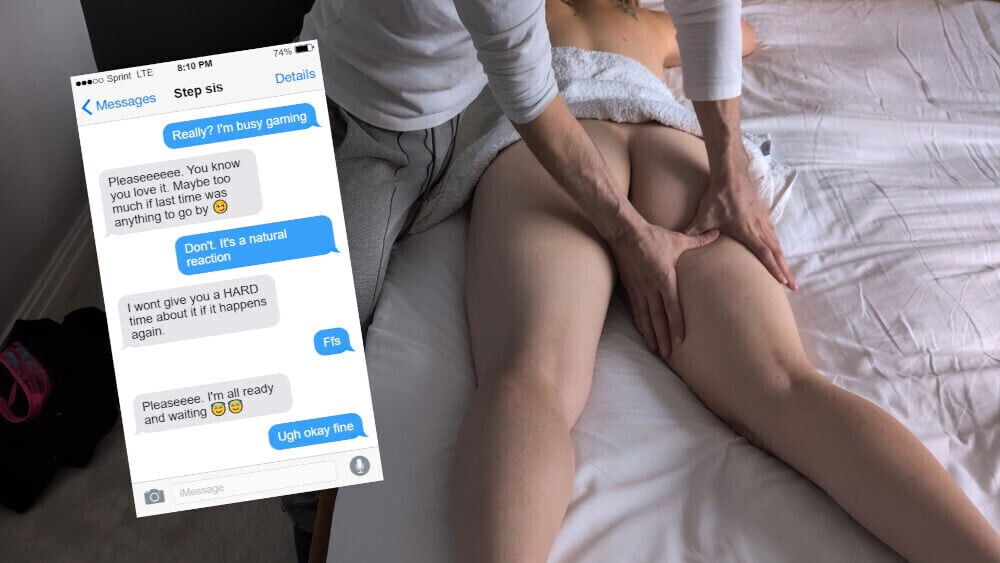 Step Gets Naughty Massaging Step gets spread