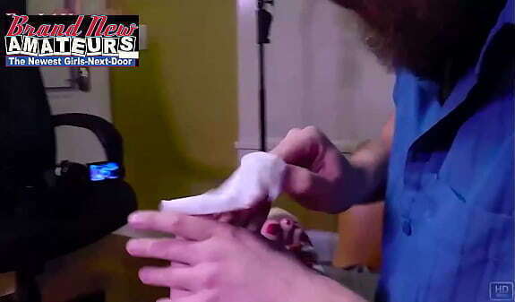 Blonde Ryann Foot Pleasing Huge