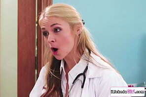 Lesbian doctor fingering teen patient