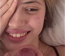 CHEATING LATINA GETS MY BWC FACIAL WHILE ON THE PHONE WITH HER BF