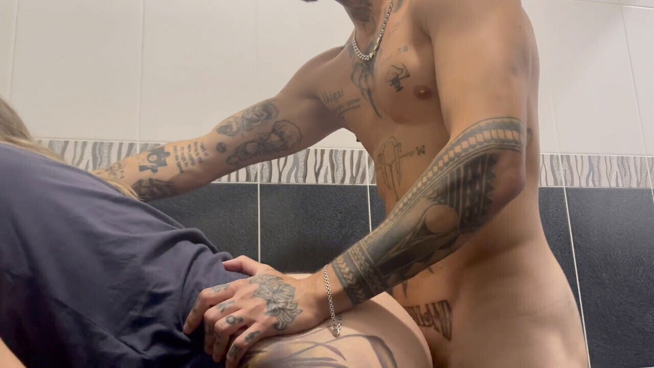 Barely avoided being caught restroom front