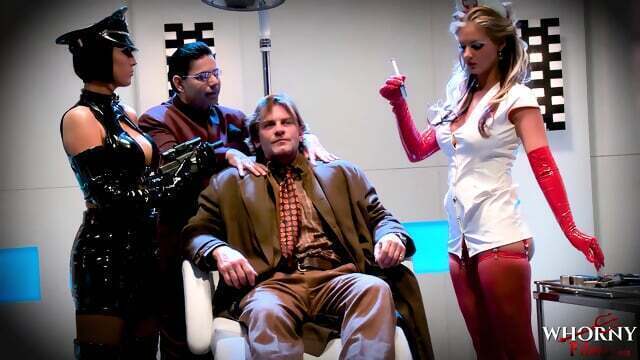 WHORNYFILMS Kinky Porn Parody Orgy With Super Babes Latex