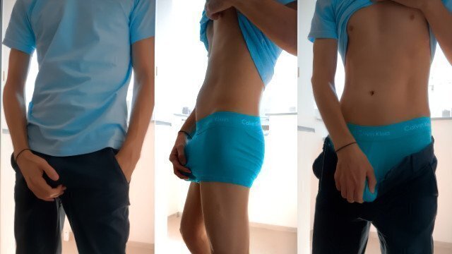 Young Blue Underwear Jerks Jordan Wilder