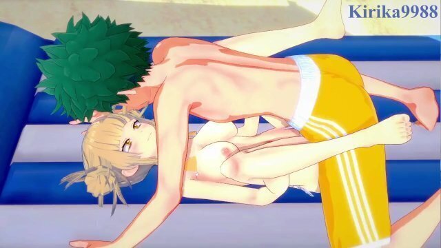 Himiko Toga Izuku Midoriya have intense beach. Hero Academia Hentai