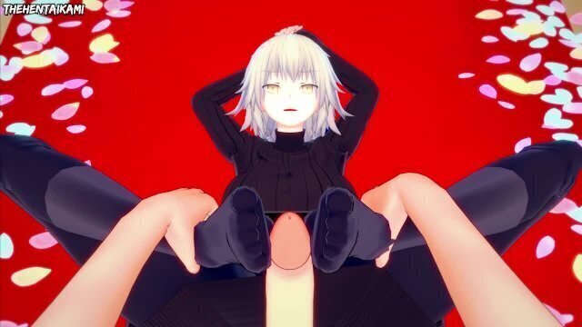 Servants From Fate/Grand Order Give Footjob Hentai