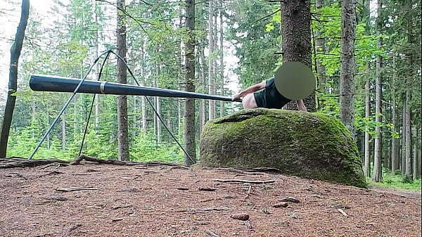 Outdoor Public Fucking Object found Woods Deep