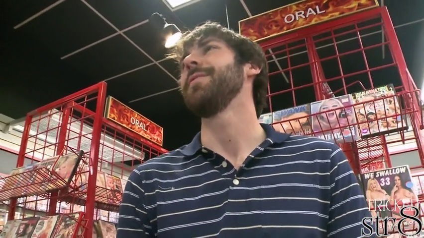 Tricked amateur str8 stud gets secret gloryhole