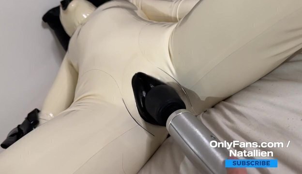 Latex doll Orgasm struggle