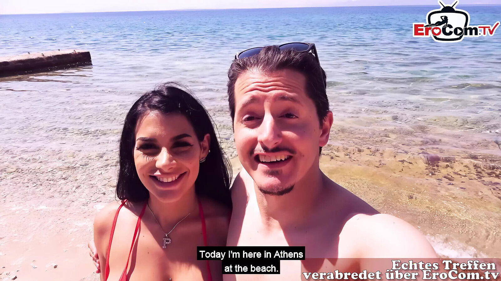 German tourist tows latinas beach vacation