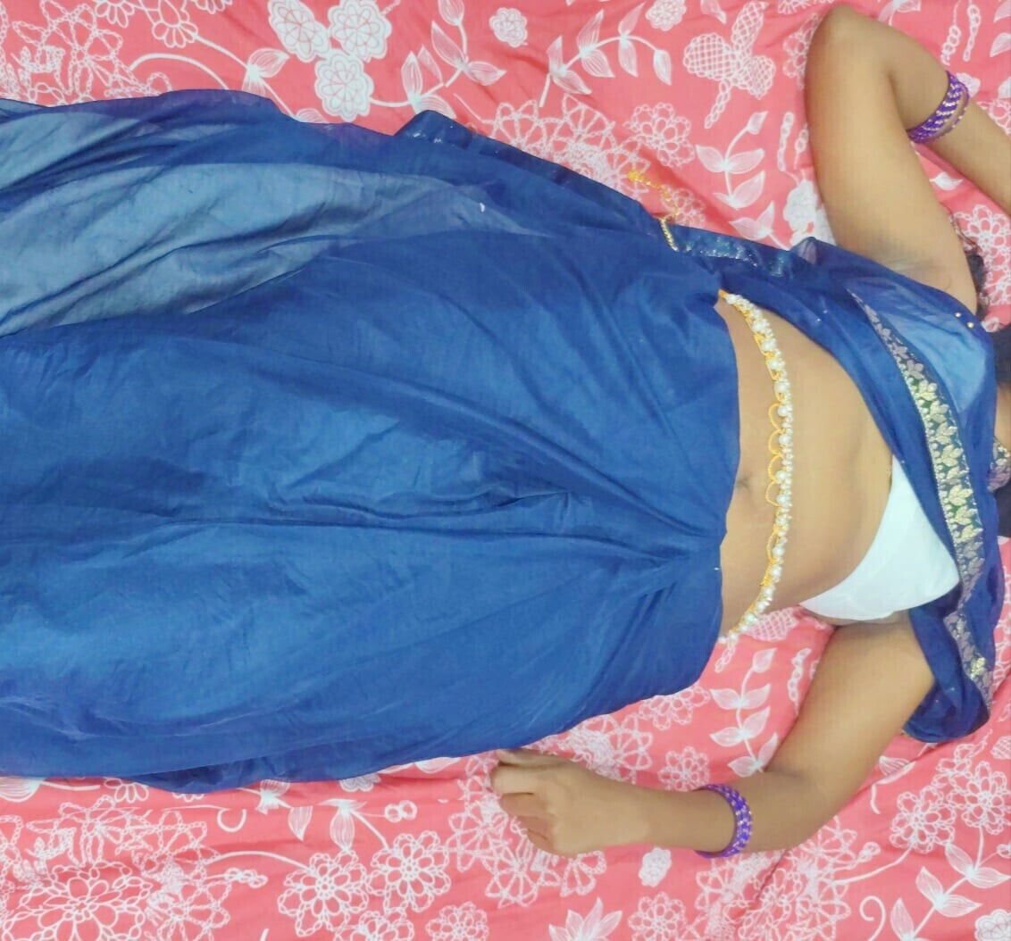 Horny tamil telugu sexy enjoying with lover bluesaree