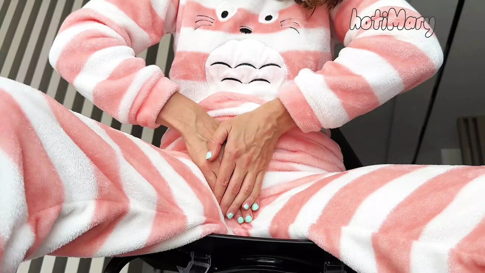 horny schoolgirl pajama small masturbating pussy orgasm