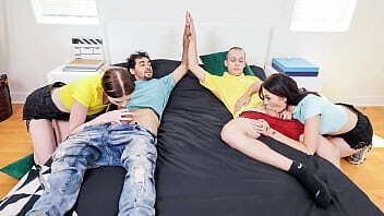 Pervert Stepbrothers Take Chance Swap Their Stepsisters Swapsister