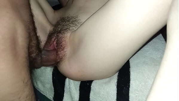 lick girlfriend'_s vagina little, then when penetrate gets hard cream spills vagina lubricates penis until inside