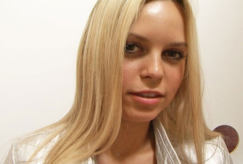 Petite sugar with little banged fake glory hole