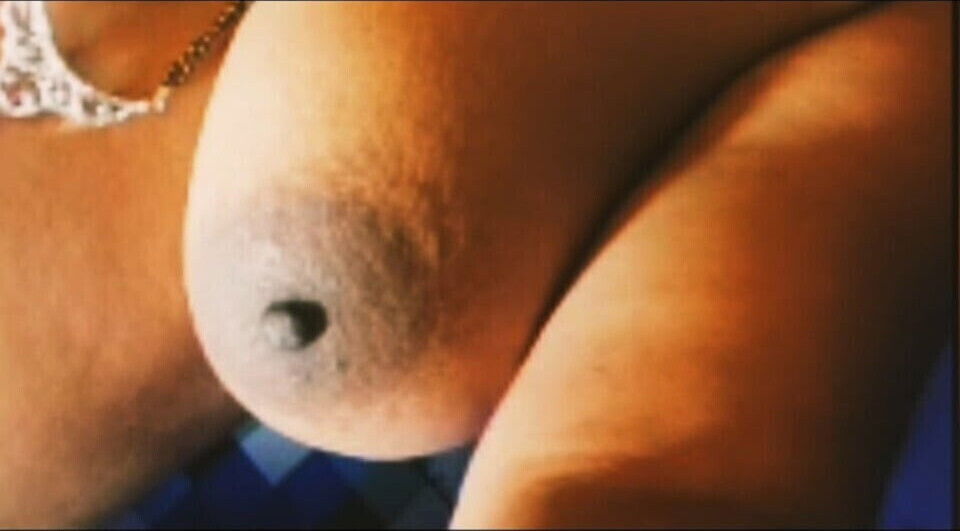 Sexy girl will open black naked show breasts.