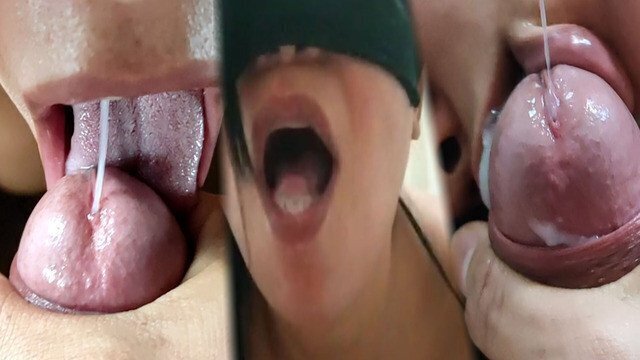 Compilação Estendida de Gozadas 01# Levando Porra na Boca e Na Garganta!