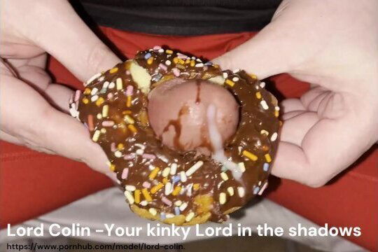 hawk Tuah this Huge dick balls cumshot through tight donut hole kinky