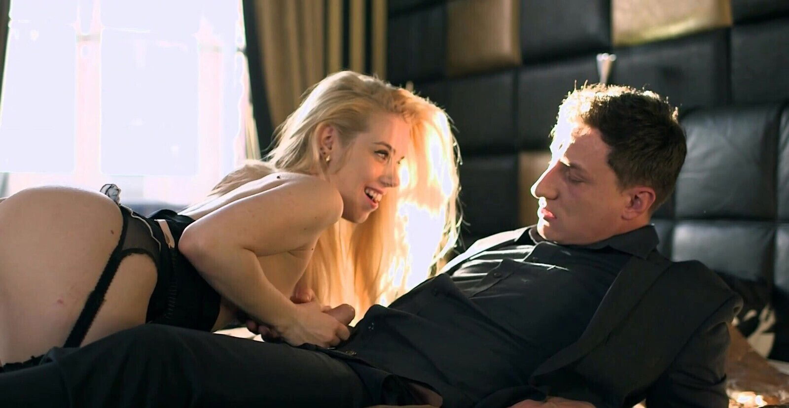 Cock hungry blonde darling Katrin Wolf gives head and gets fucked