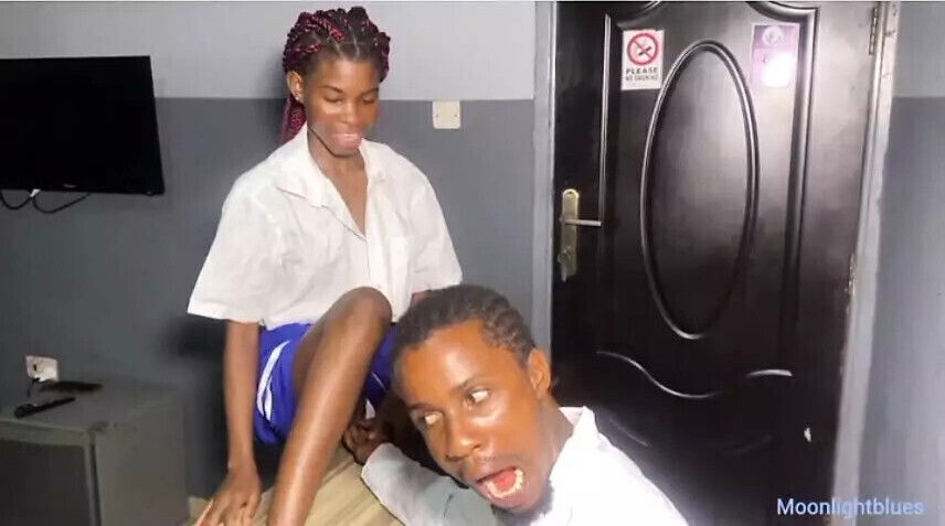 Petite student uniform knows teacher's full attention