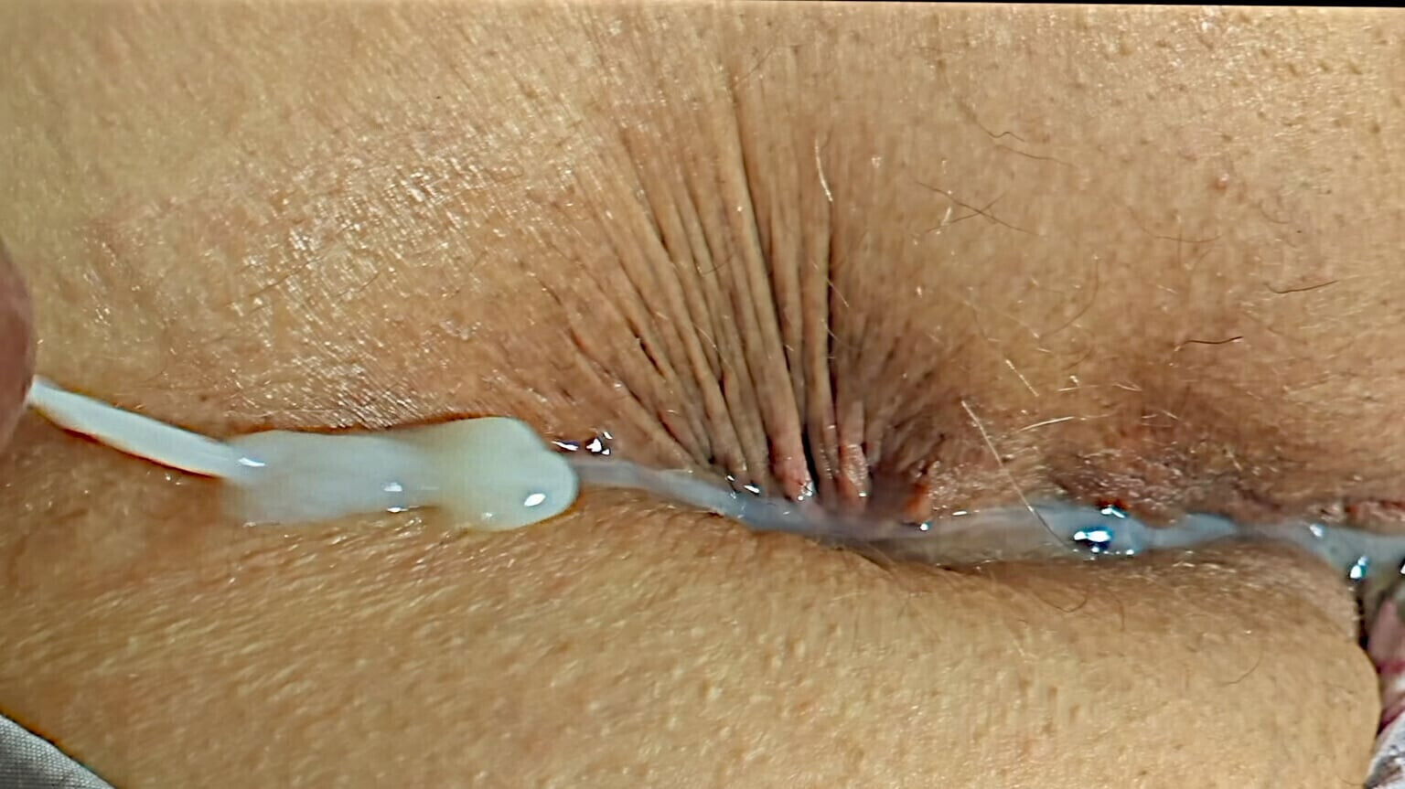 Black jerking huge load down asshole, butt grandma close fingering, pussy rubbing fucking