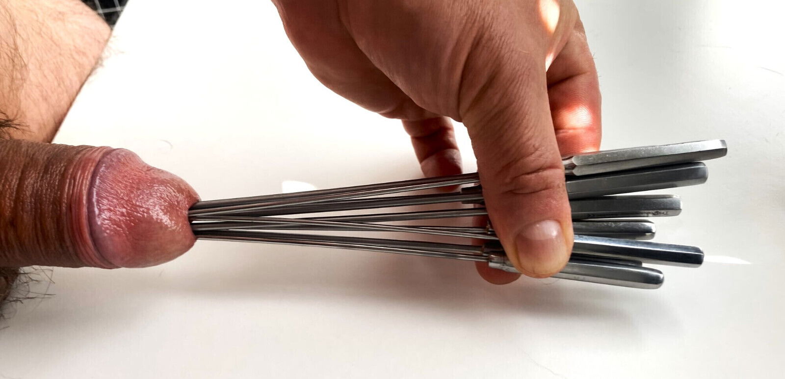 rosebud sounds cock. Extreme urethral sounding. Multisounding cum.